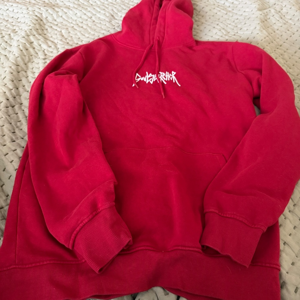 H&M Soul Searcher RARE Red Hoodie (Excellent Condition) - Picture 2 of 3